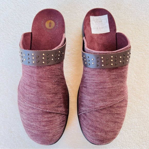 Revitalign Monterey Heathered Brown Burgundy MULES Clogs Size 9 NWOB - Picture 4 of 10